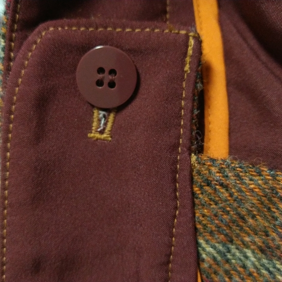 TALBOTS Button Front Wool Blend Pencil Mini Skirt - Picture 9 of 10